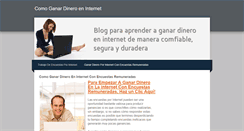 Desktop Screenshot of comoganardineroenlainternet.weebly.com