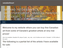 Tablet Screenshot of finecanadianart.weebly.com