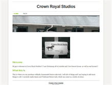 Tablet Screenshot of crownroyalstudios.weebly.com