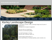 Tablet Screenshot of kerleylandscapadesign.weebly.com
