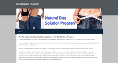 Desktop Screenshot of naturaldietsolutionprogram.weebly.com