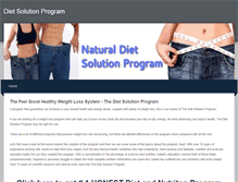 Tablet Screenshot of naturaldietsolutionprogram.weebly.com