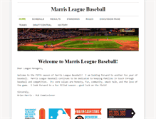 Tablet Screenshot of marrisleaguebaseball.weebly.com