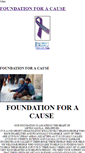 Mobile Screenshot of foundation4acause.weebly.com