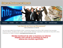Tablet Screenshot of creer-un-business-sur-internet.weebly.com