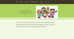 Desktop Screenshot of mckinneyelementaryscience.weebly.com
