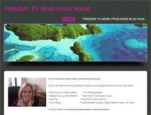 Tablet Screenshot of freedomtoworkfromhome.weebly.com