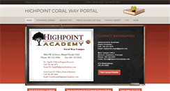 Desktop Screenshot of highpointcoralwayportal.weebly.com