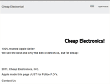 Tablet Screenshot of electronicsbeingcheap.weebly.com