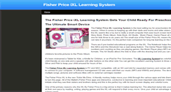 Desktop Screenshot of fisherpriceixllearningsystem.weebly.com