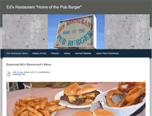 Tablet Screenshot of edsrestaurant.weebly.com