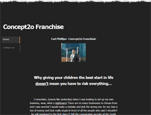 Tablet Screenshot of concept2o-franchise.weebly.com