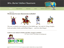 Tablet Screenshot of mrsburnsclassroom.weebly.com