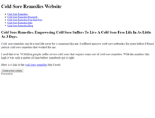 Tablet Screenshot of coldsore-remedies.weebly.com