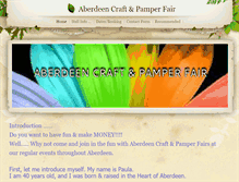 Tablet Screenshot of aberdeencraftfairs.weebly.com