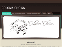 Tablet Screenshot of colomachoirs.weebly.com