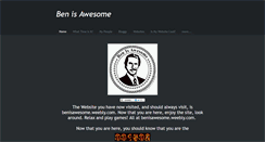 Desktop Screenshot of benisawesome.weebly.com