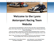 Tablet Screenshot of lyonsmotorsport.weebly.com