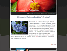 Tablet Screenshot of photosofgodscreation.weebly.com