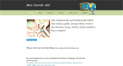 Desktop Screenshot of mrscarrollaig.weebly.com