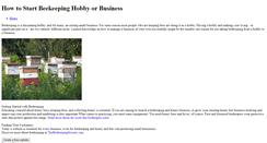 Desktop Screenshot of howtostartbeekeepinghobbyorbusiness.weebly.com