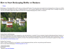 Tablet Screenshot of howtostartbeekeepinghobbyorbusiness.weebly.com