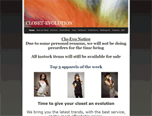 Tablet Screenshot of closet-evolution.weebly.com