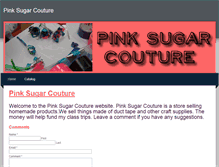 Tablet Screenshot of pinksugarcouture.weebly.com