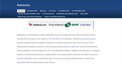 Desktop Screenshot of mathsbooks.weebly.com
