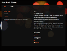 Tablet Screenshot of joerockshow.weebly.com