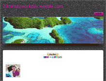 Tablet Screenshot of 20minuteworkday.weebly.com