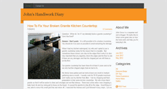 Desktop Screenshot of johnhandiworkdiary.weebly.com