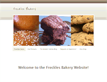 Tablet Screenshot of frecklesbakery.weebly.com