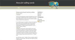 Desktop Screenshot of callingcardsnews.weebly.com