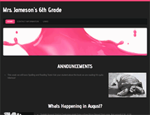 Tablet Screenshot of jamesons6thgrade.weebly.com