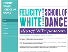 Tablet Screenshot of felicitywhiteschoolofdance.weebly.com