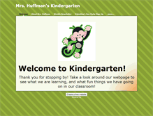 Tablet Screenshot of huffmanskindergarten.weebly.com