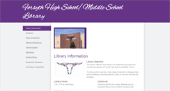 Desktop Screenshot of forsythhsms.weebly.com