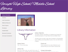 Tablet Screenshot of forsythhsms.weebly.com