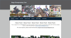 Desktop Screenshot of begashowjumpingclub.weebly.com