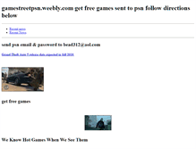 Tablet Screenshot of gamestreetpsn.weebly.com
