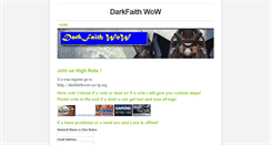 Desktop Screenshot of darkfaithwow.weebly.com