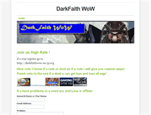 Tablet Screenshot of darkfaithwow.weebly.com