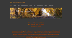 Desktop Screenshot of msshoes6thgrade.weebly.com