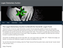 Tablet Screenshot of loganelementaryauction.weebly.com