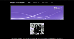Desktop Screenshot of encoreproductions.weebly.com