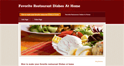 Desktop Screenshot of favoriterestaurantdishesathome.weebly.com