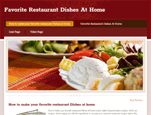 Tablet Screenshot of favoriterestaurantdishesathome.weebly.com