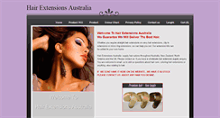 Desktop Screenshot of hairextensionsaustralia.weebly.com
