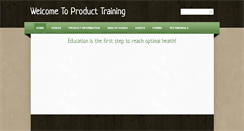 Desktop Screenshot of producttraining.weebly.com